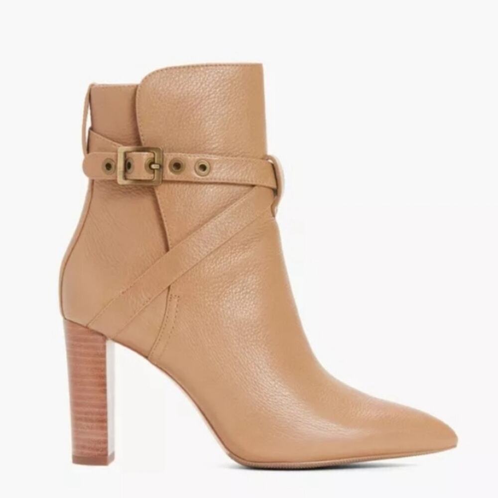 Paige Camille Leather Boot Tan Size 8.5